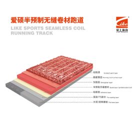 愛碩半預(yù)制無縫卷材跑道